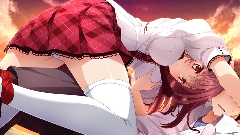 anime girl in school uniform