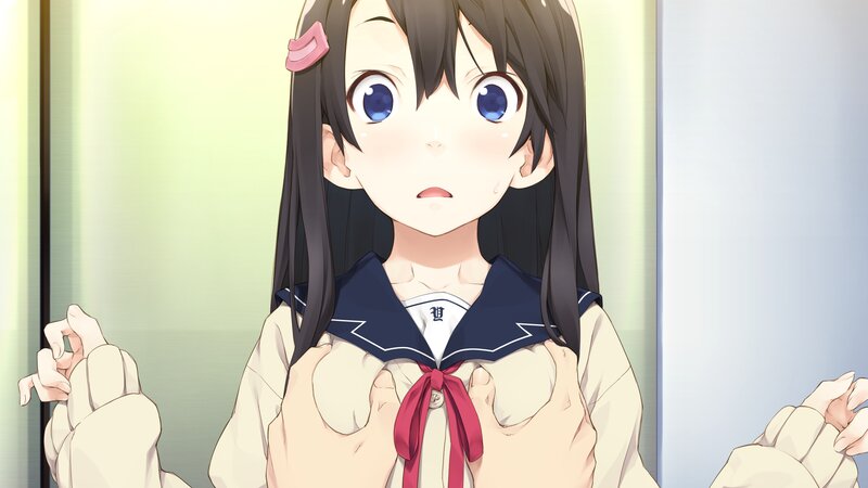 anime girl in school uniform
