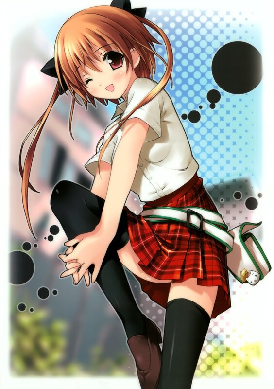 anime girl in school uniform