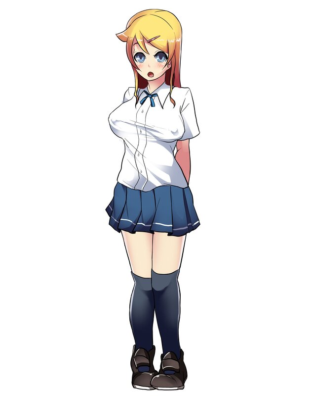 anime girl in school uniform