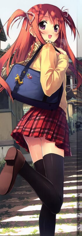 anime girl in school uniform