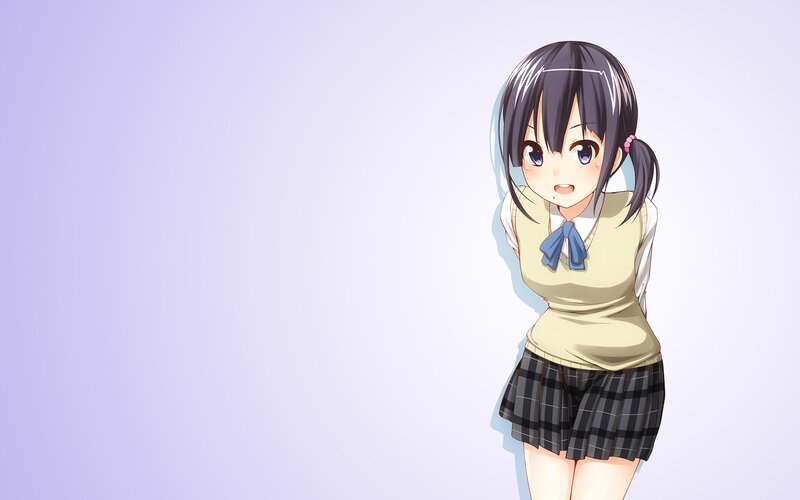anime girl in school uniform