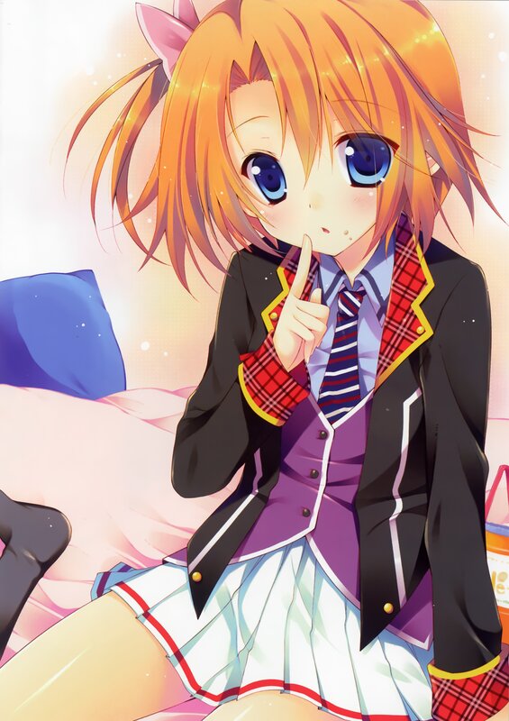 anime girl in school uniform