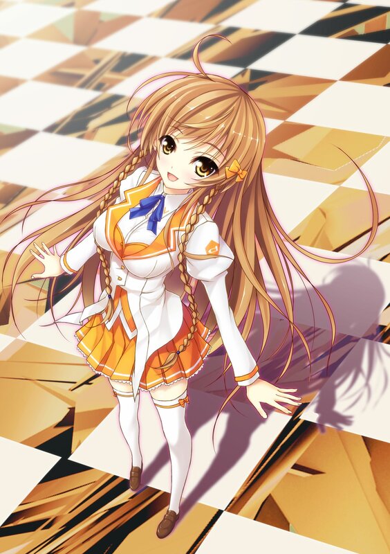 anime girl in school uniform