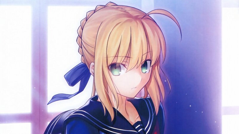 anime girl in school uniform