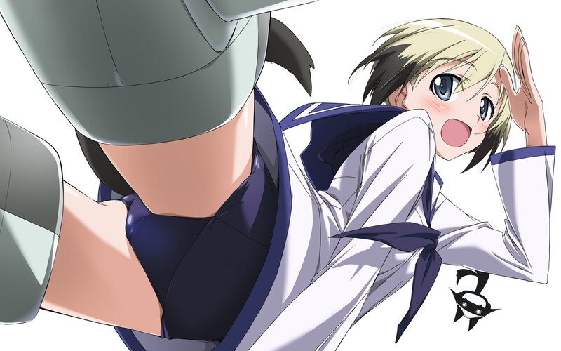 anime girl in school uniform