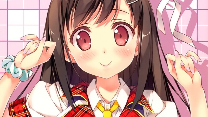 anime girl in school uniform