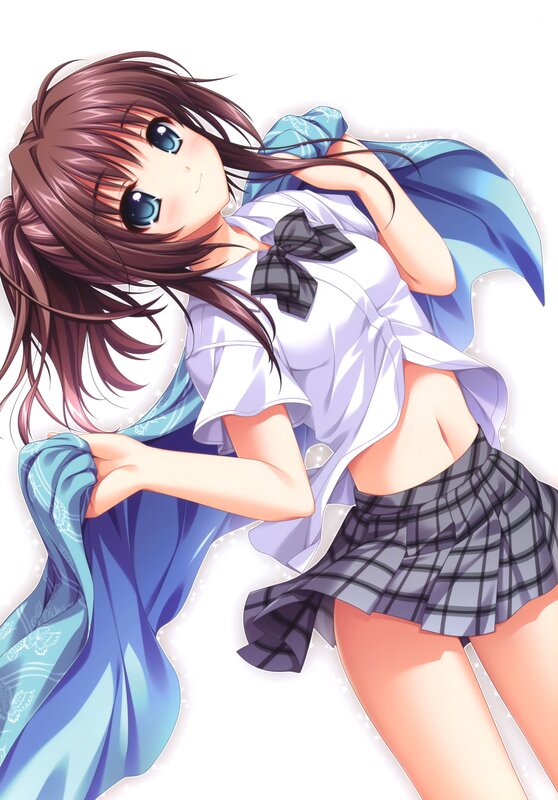 anime girl in school uniform