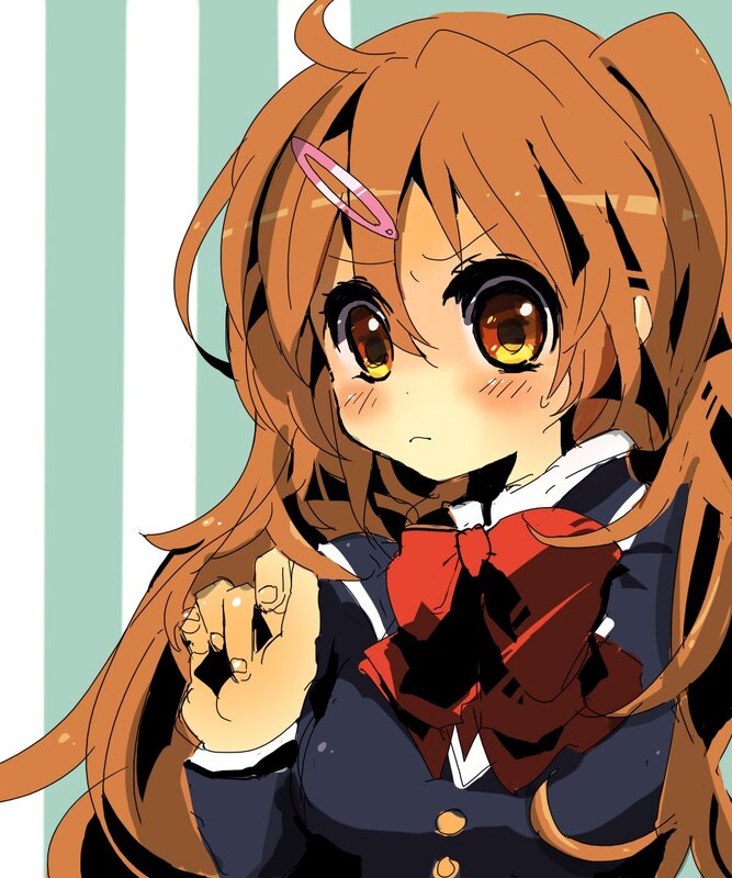 anime girl in school uniform