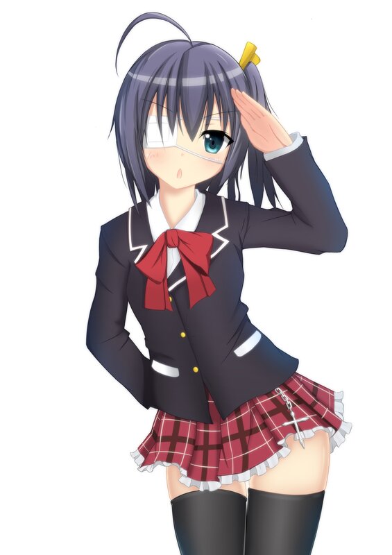 anime girl in school uniform