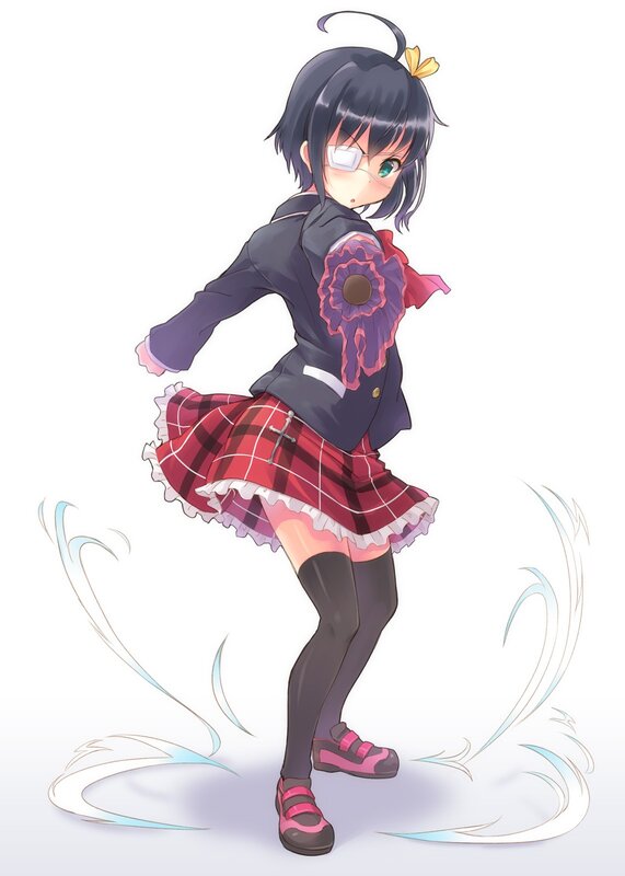 anime girl in school uniform