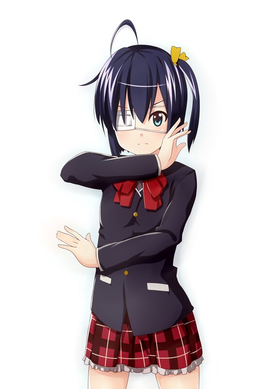anime girl in school uniform