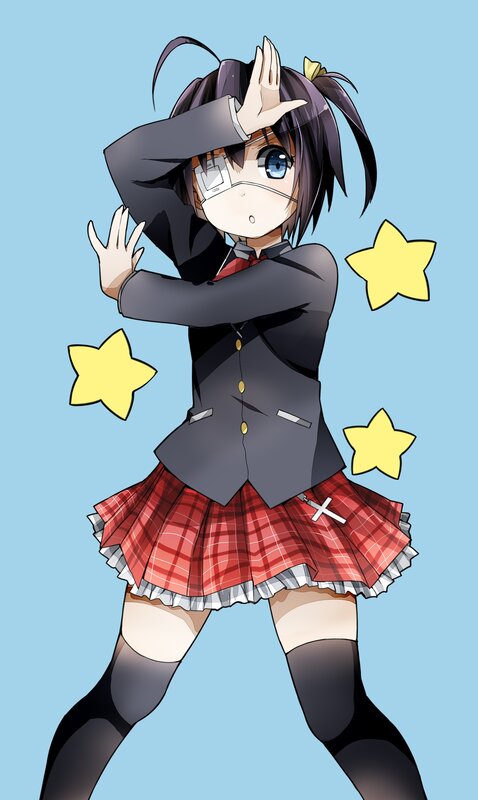 anime girl in school uniform