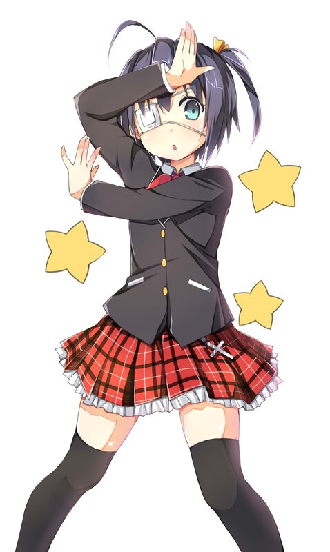 anime girl in school uniform
