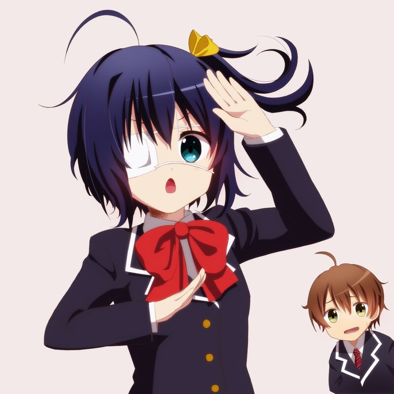 anime girl in school uniform
