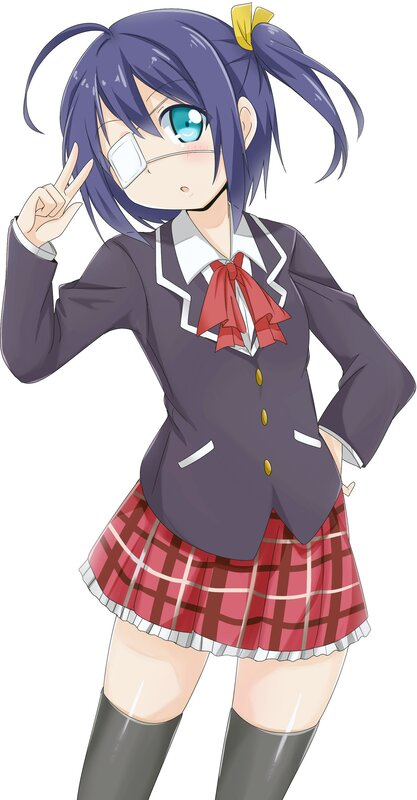 anime girl in school uniform