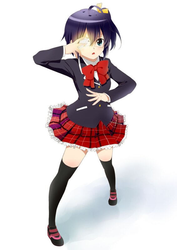 anime girl in school uniform