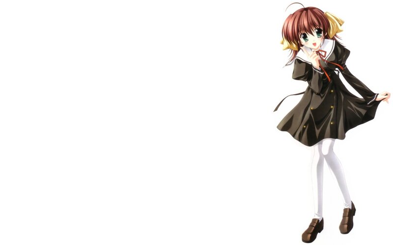 anime girl in school uniform