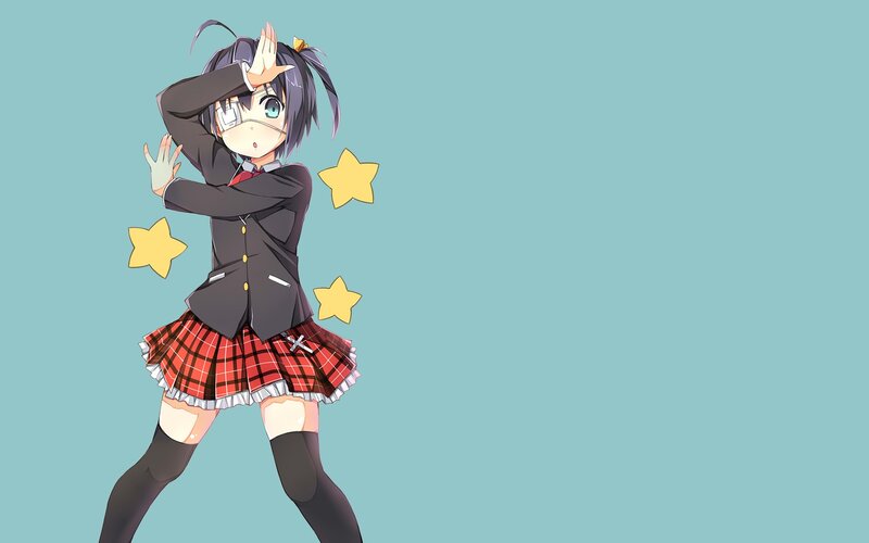 anime girl in school uniform