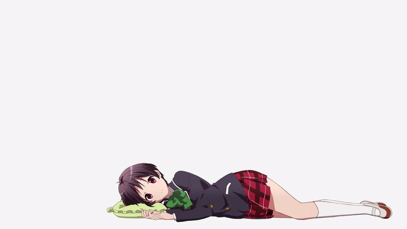 anime girl in school uniform