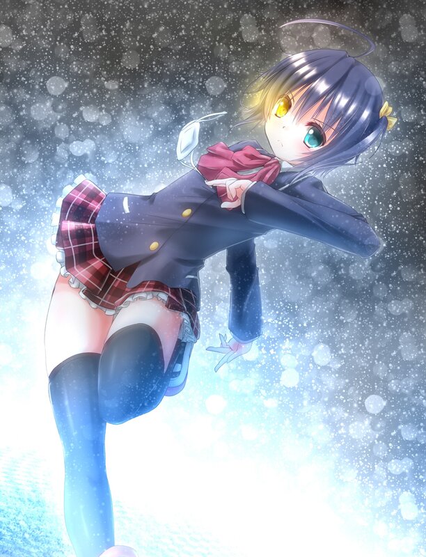 anime girl in school uniform