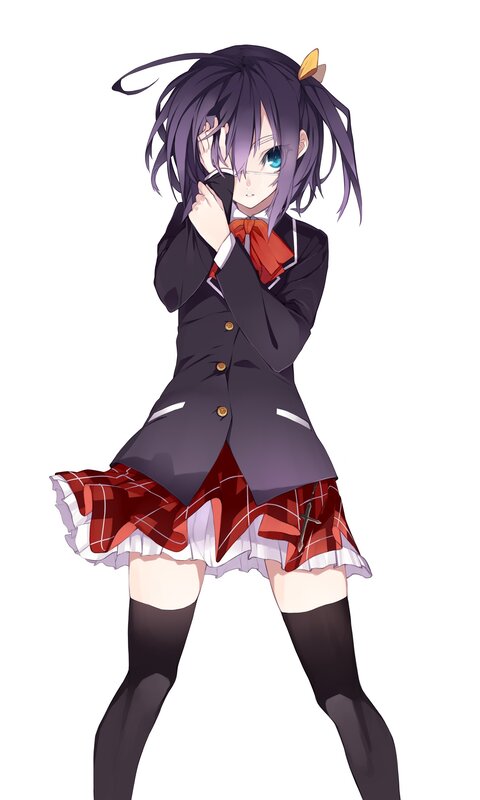 anime girl in school uniform