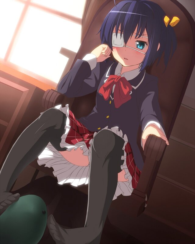 anime girl in school uniform
