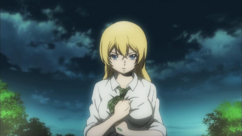 anime girl in school uniform