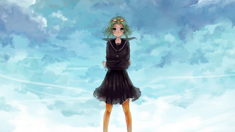 anime girl in school uniform