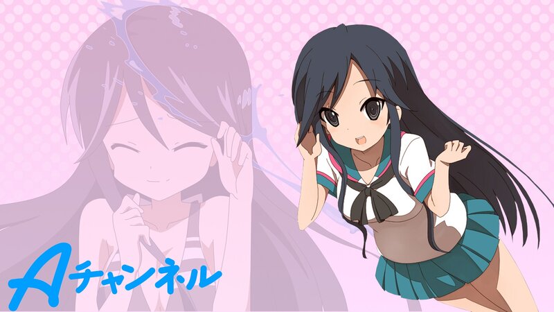 Anime girl in school uniform