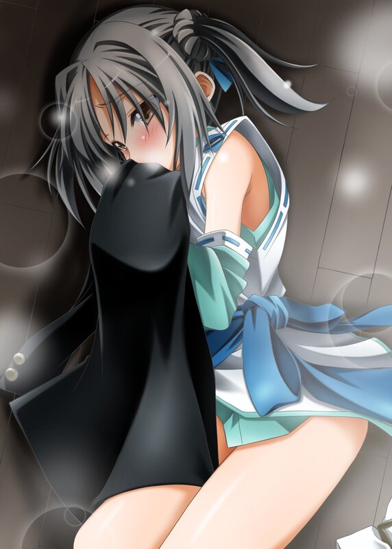 anime girl in school uniform