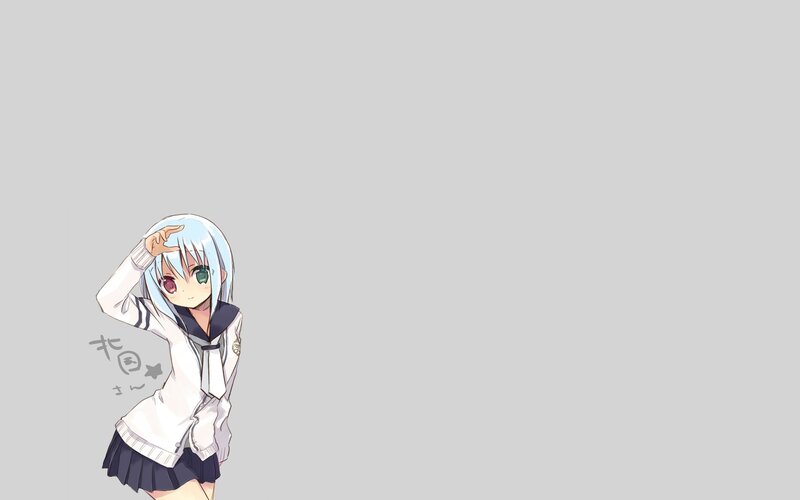 anime girl in school uniform