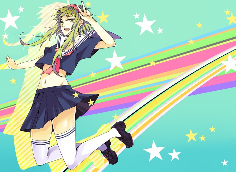 anime girl in school uniform