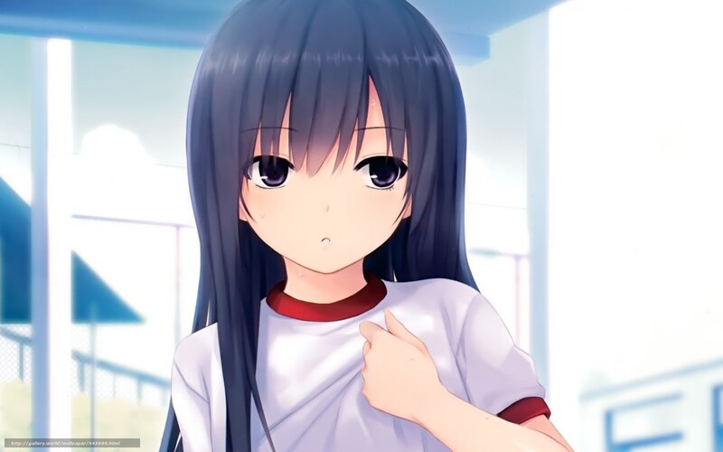 anime girl in school uniform