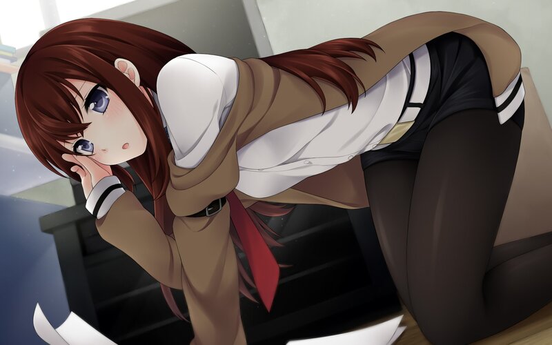 anime girl in school uniform