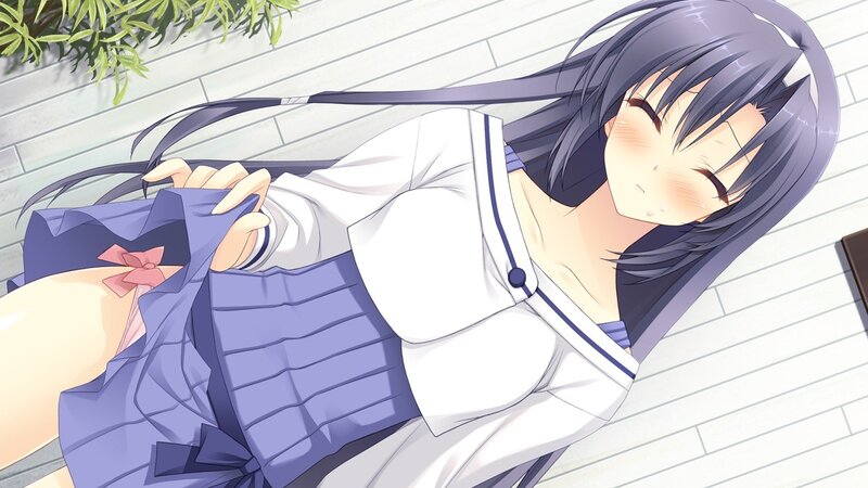 anime girl in school uniform