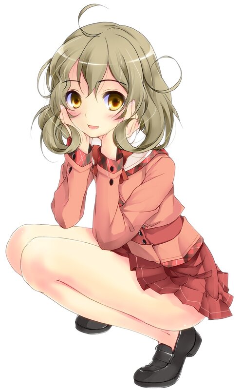 anime girl in school uniform