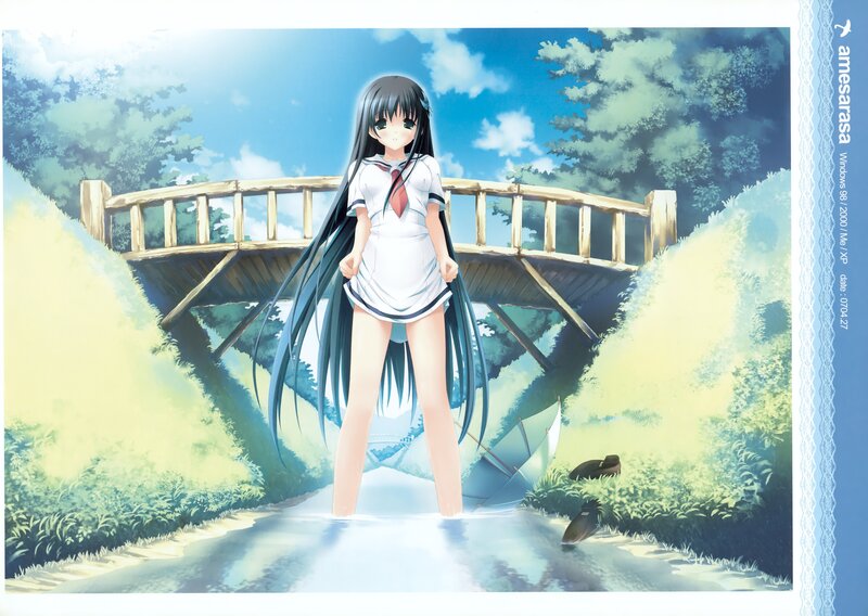 anime girl in school uniform