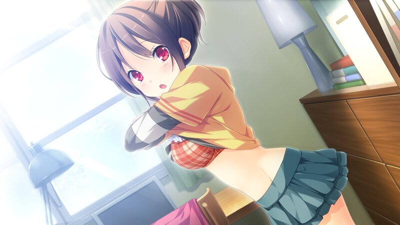 anime girl in school uniform