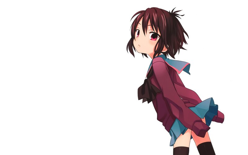 anime girl in school uniform