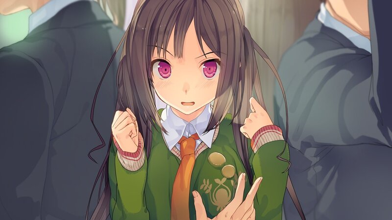 anime girl in school uniform