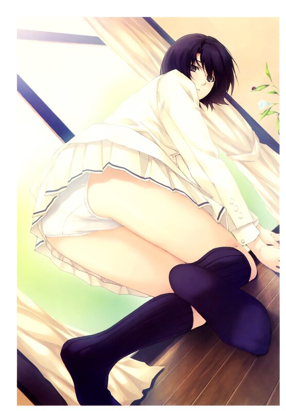 anime girl in school uniform