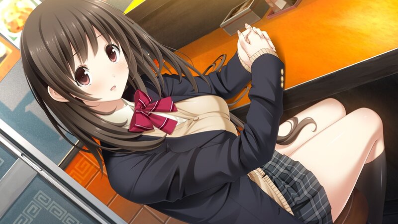 anime girl in school uniform