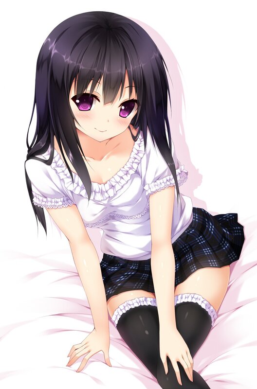 anime girl in school uniform