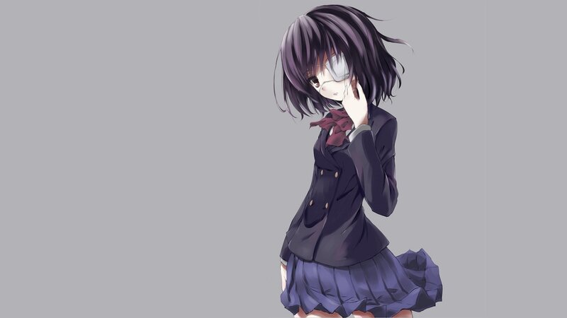 anime girl in school uniform