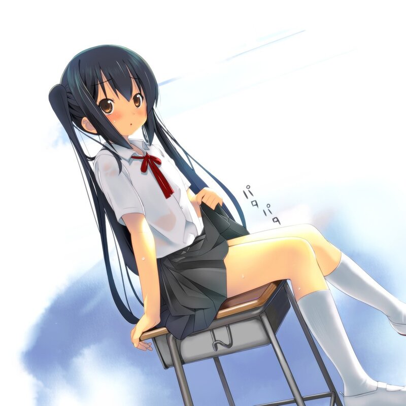 anime girl in school uniform