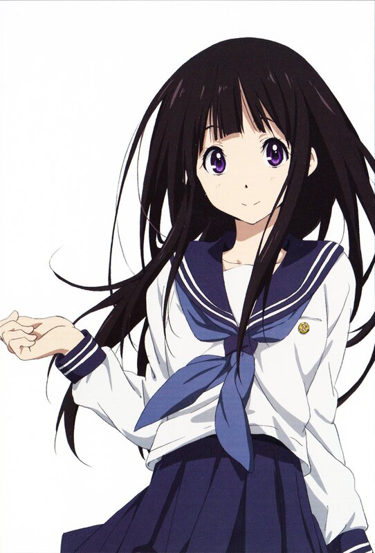 anime girl in school uniform