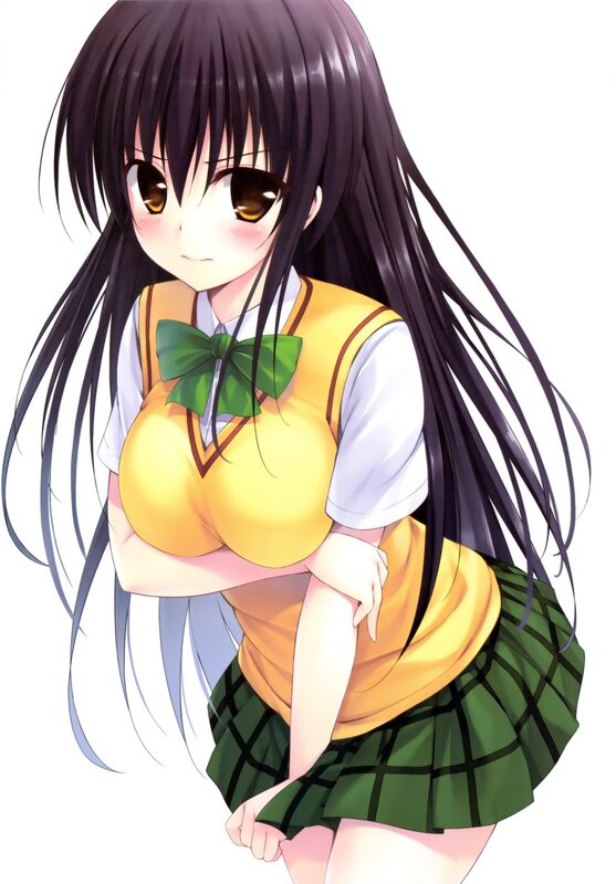 anime girl in school uniform