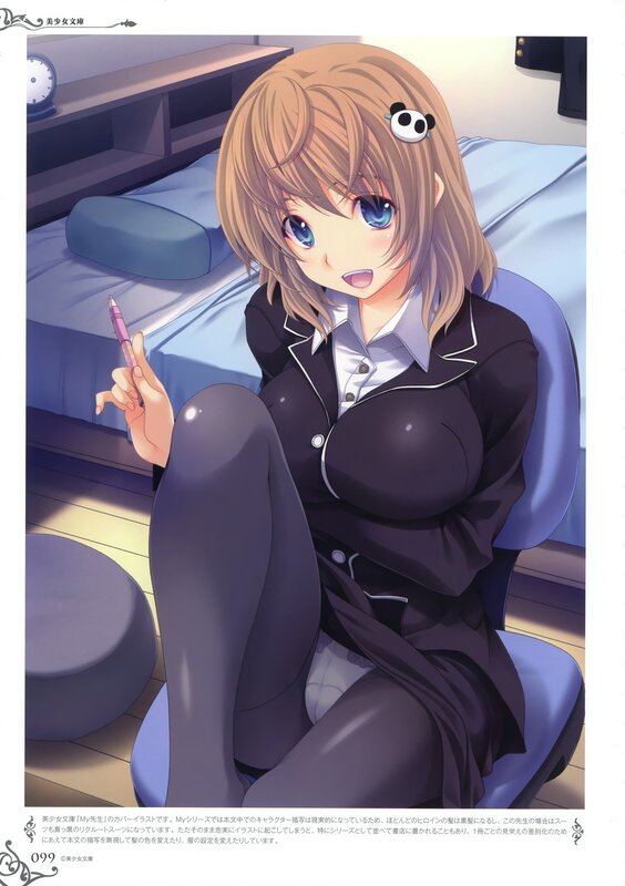 anime girl in school uniform