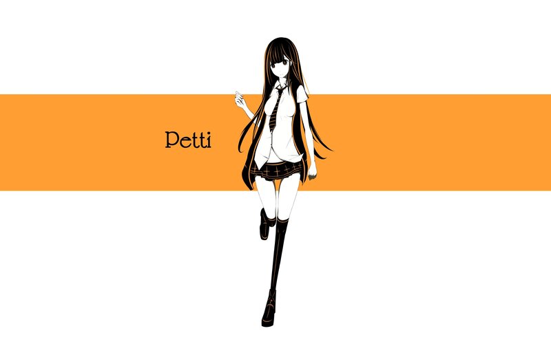 anime girl in school uniform